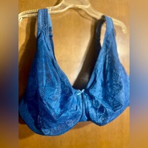 Cacique Deep Blue Lace Bra